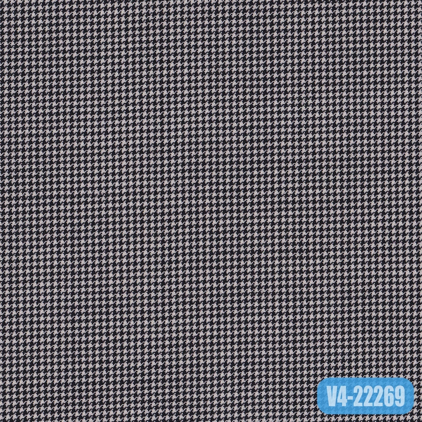 TM-124/V4-22269 White With Black Houndstooth Pants Fabric