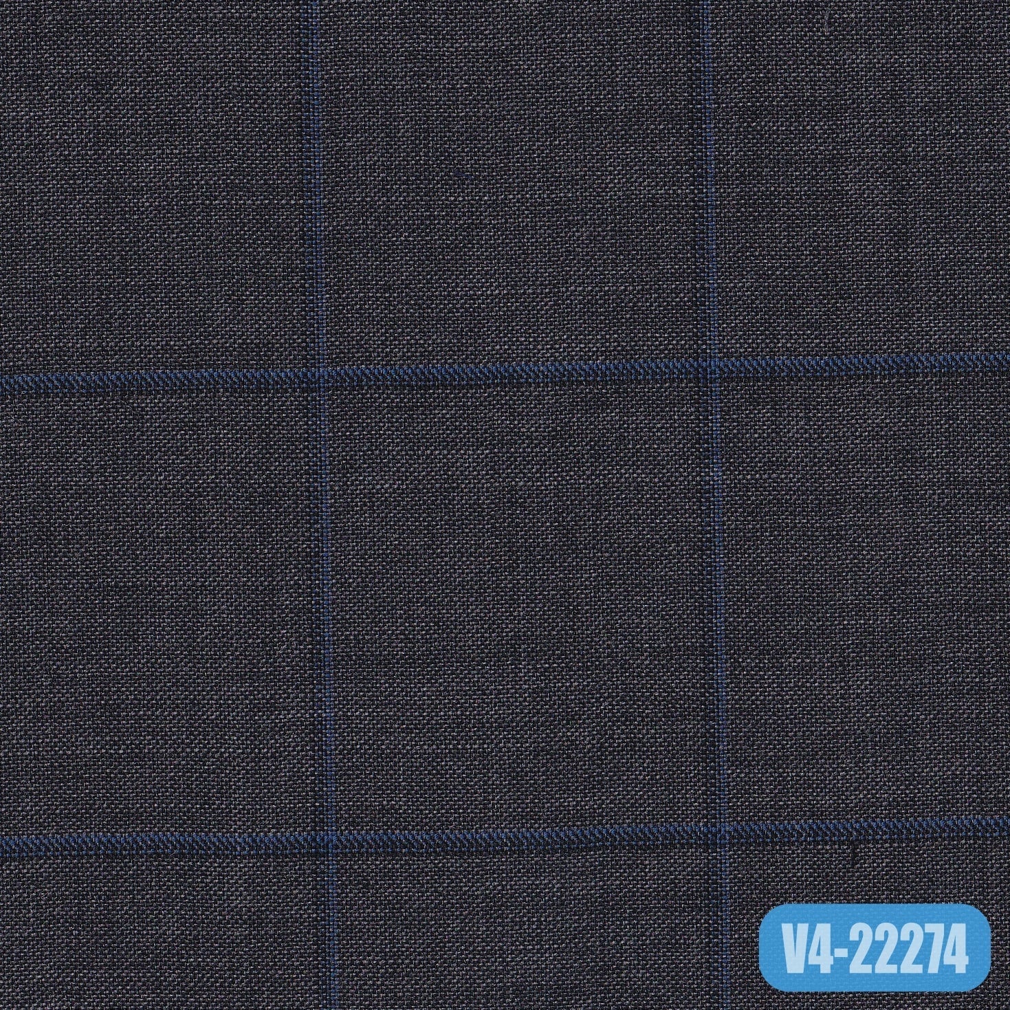 TM-129/V4-22274 Grey With Blue Check Pants Fabric