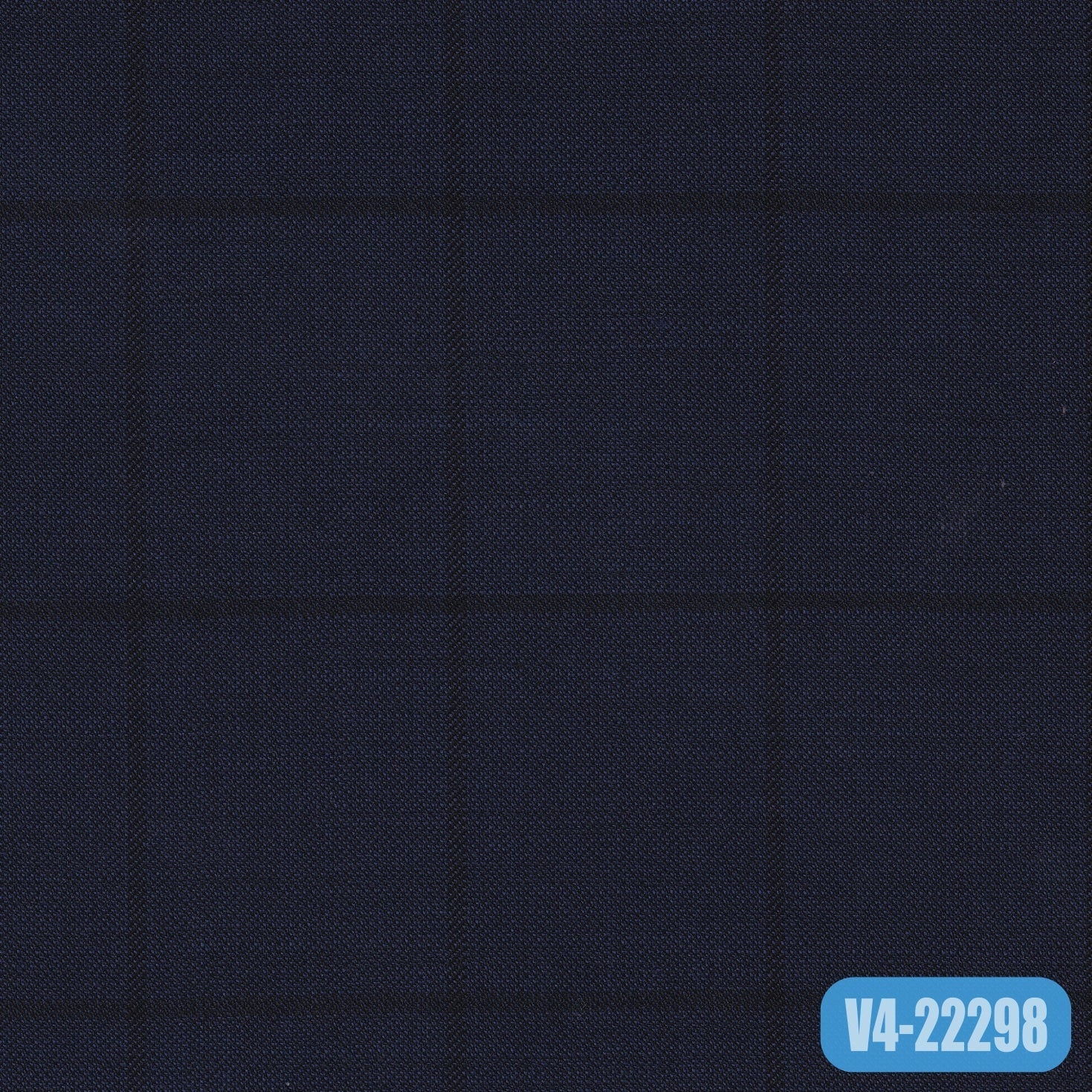 TM-203/V4-22298 Dark Blue With Black Check Vest Fabric
